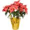 20" Pink Artificial Christmas Poinsettia with Wrapped Base